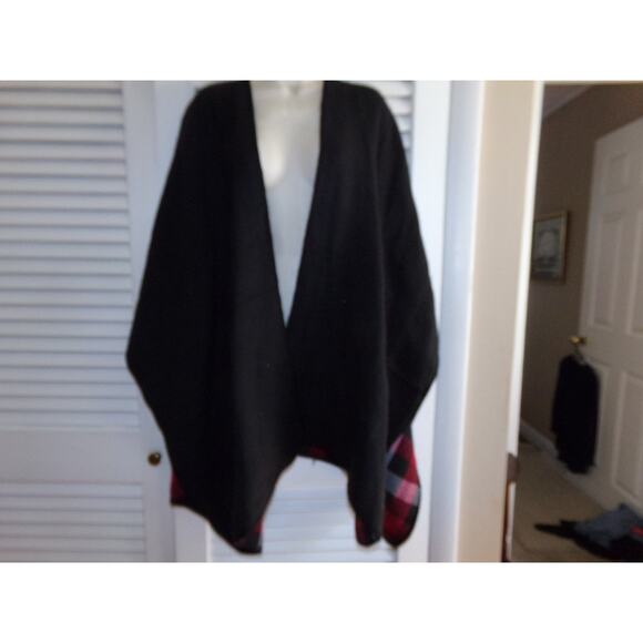 Classic lumberjack plaid Woolrich reversible shawl One Size Fall‎ Outdoors Warm - Picture 4 of 5